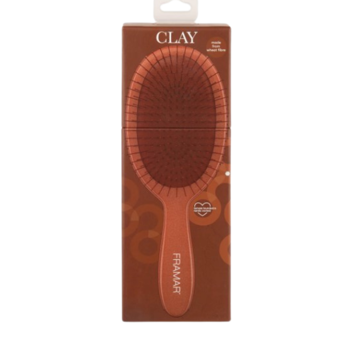 Framar Detangle Brush - Neutrals Terra Clay