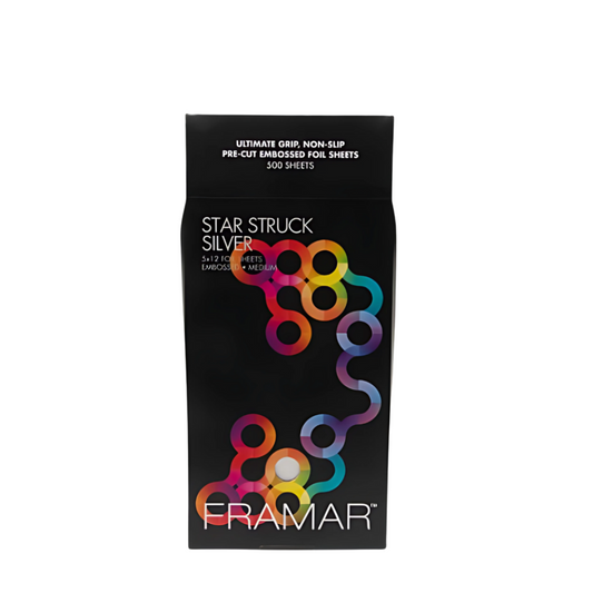 Framar 5x12 Pre-Cut Embossed Medium Silver (500ct)