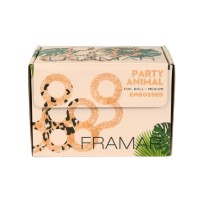 Framar Embossed Roll Medium Party Animal (320ft)