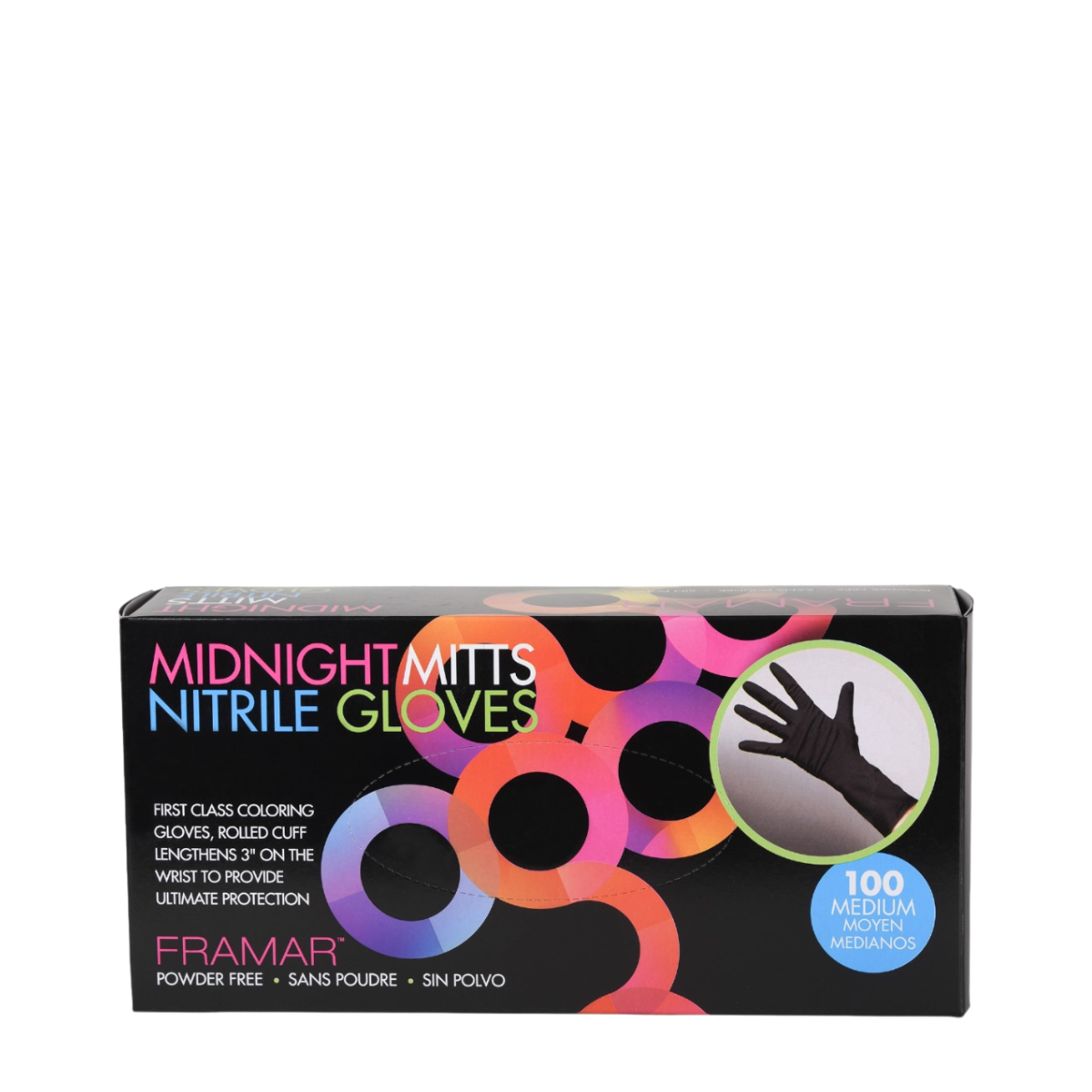 Framar Midnight Mitts Nitrile Gloves Medium