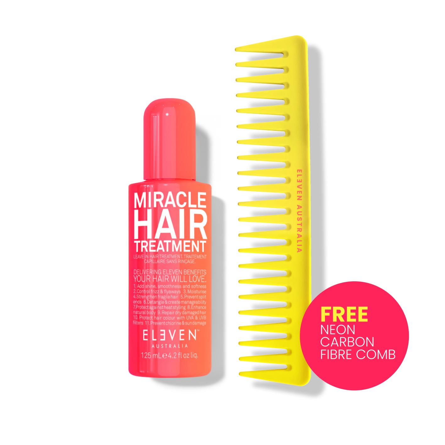 AKTIONSSET: Neon Miracle Hair Treatment 125ml + Kamm