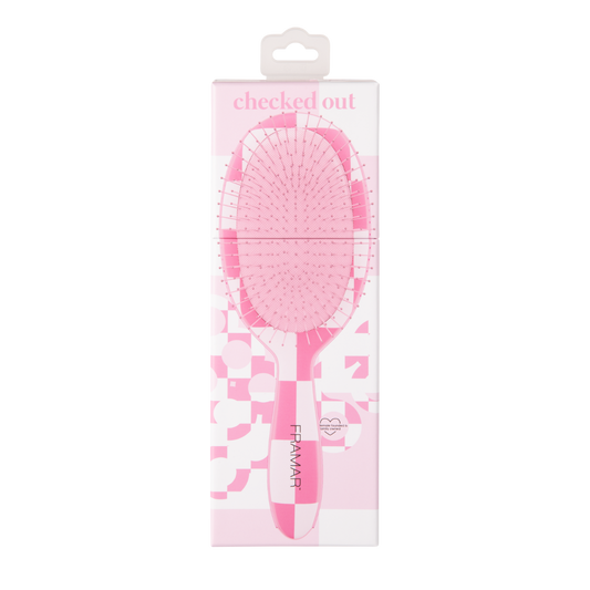 Framar Detangle Brush - Checked Out Pink